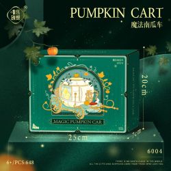 WEIGHT 6004 non  GIỎ BÍ NGÔ MA THUẬT bộ đồ chơi xếp lắp ráp ghép mô hình Girl PUMPKIN CART Con Gái 648 khối