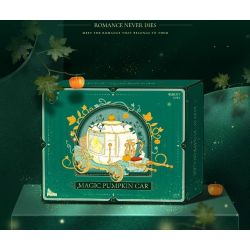 WEIGHT 6004 non  GIỎ BÍ NGÔ MA THUẬT bộ đồ chơi xếp lắp ráp ghép mô hình Girl PUMPKIN CART Con Gái 648 khối