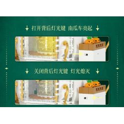WEIGHT 6004 non  GIỎ BÍ NGÔ MA THUẬT bộ đồ chơi xếp lắp ráp ghép mô hình Girl PUMPKIN CART Con Gái 648 khối