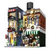 ZHEGAO DZ6113 6113 non  KHÁCH SẠN CÀ PHÊ bộ đồ chơi xếp lắp ráp ghép mô hình Modular Buildings COFFEE HOTEL Mô Hình Nhà Cửa 3036 khối
