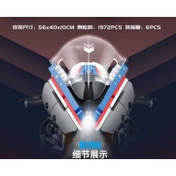 PanlosBrick 672102 Panlos Brick 672102 non  MÔ TÔ ĐUA BMW HP4 tỷ lệ 1:5 bộ đồ chơi xếp lắp ráp ghép mô hình  Kỹ Thuật Công Nghệ Cao Mô Hình Phương Tiện 1972 khối