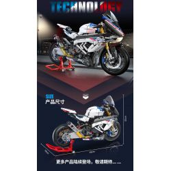 PanlosBrick 672102 Panlos Brick 672102 non  MÔ TÔ ĐUA BMW HP4 tỷ lệ 1:5 bộ đồ chơi xếp lắp ráp ghép mô hình  Kỹ Thuật Công Nghệ Cao Mô Hình Phương Tiện 1972 khối