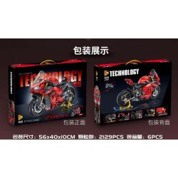 PanlosBrick 672101 Panlos Brick 672101 non  DUCATI V4S tỷ lệ 1:5 bộ đồ chơi xếp lắp ráp ghép mô hình  Kỹ Thuật Công Nghệ Cao Mô Hình Phương Tiện 2098 khối