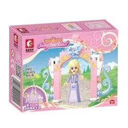 SEMBO 1800 1801 1802 1803 1804 1805 1806 1807 non  ĐẤT KẸO bộ đồ chơi xếp lắp ráp ghép mô hình FAIRY TALE LAND 275 khối