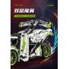 MOYU BLOCK MY88023 88023 non  SIÊU XE MÀU TRẮNG ĐUA NHỰA ĐƯỜNG tỷ lệ 1:10 bộ đồ chơi xếp lắp ráp ghép mô hình RENN-JEBKO 2021 khối