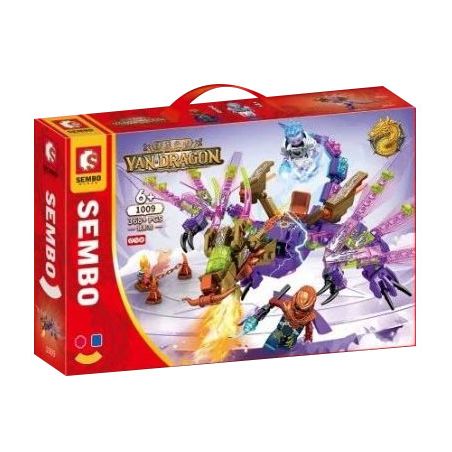 SEMBO 1009 non  RỒNG ƯNG bộ đồ chơi xếp lắp ráp ghép mô hình 368 khối