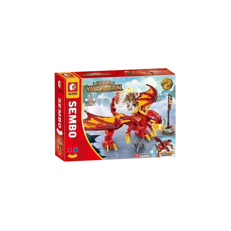 SEMBO 1005 1006 1007 1008 non Lego CHÚ BÉ RỒNG bộ đồ chơi xếp lắp ráp ghép mô hình 936 khối