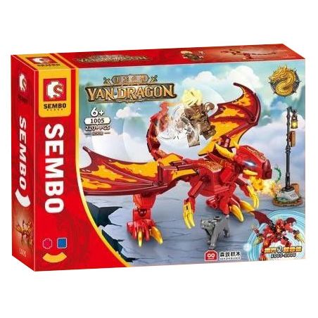 SEMBO 1005 1006 1007 1008 non  CHÚ BÉ RỒNG bộ đồ chơi xếp lắp ráp ghép mô hình 936 khối
