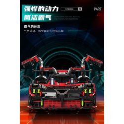 MOYU BLOCK MY88022 88022 non  SIÊU XE NHỰA ĐƯỜNG tỷ lệ 1:8 bộ đồ chơi xếp lắp ráp ghép mô hình PAGANI HUAYRA IMOLA 3333 khối