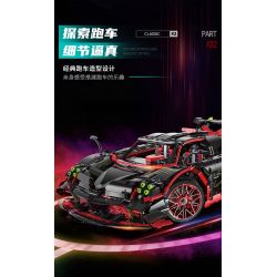 MOYU BLOCK MY88022 88022 non  SIÊU XE NHỰA ĐƯỜNG tỷ lệ 1:8 bộ đồ chơi xếp lắp ráp ghép mô hình PAGANI HUAYRA IMOLA 3333 khối