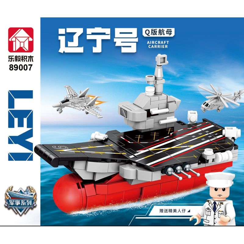 LEYI 89007 non  PHIÊN BẢN TÀU SÂN BAY LIÊU NINH Q bộ đồ chơi xếp lắp ráp ghép mô hình Military Army AIRCRAFT CARRIER Quân Sự Bộ Đội 321 khối