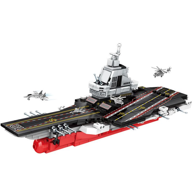 LEYI 88053 non Lego PHÚC KIẾN bộ đồ chơi xếp lắp ráp ghép mô hình Military Army PLA.NAVY FUJIAN Quân Sự Bộ Đội 452 khối