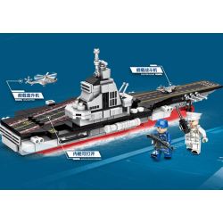 LEYI 88053 non  PHÚC KIẾN bộ đồ chơi xếp lắp ráp ghép mô hình Military Army PLA.NAVY FUJIAN Quân Sự Bộ Đội 452 khối