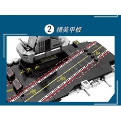 LEYI 88053 non  PHÚC KIẾN bộ đồ chơi xếp lắp ráp ghép mô hình Military Army PLA.NAVY FUJIAN Quân Sự Bộ Đội 452 khối