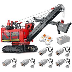 REBRICKABLE MOC-106879 106879 MOC106879 REOBRIX 22014 non  MÁY XÚC XẺNG ĐIỆN DÂY CÁP tỷ lệ 1:41 bộ đồ chơi xếp lắp ráp ghép mô hình  FRONT SHOVEL ROPE EXCAVATOR Kỹ Thuật Công Nghệ Cao Mô Hình Phương Tiện 3170 khối
