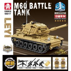 LEYI 66017 non  XE TĂNG CHIẾN ĐẤU CHỦ LỰC M60 bộ đồ chơi xếp lắp ráp ghép mô hình Military Army M60 MAIN BATTLE TANK Quân Sự Bộ Đội 602 khối