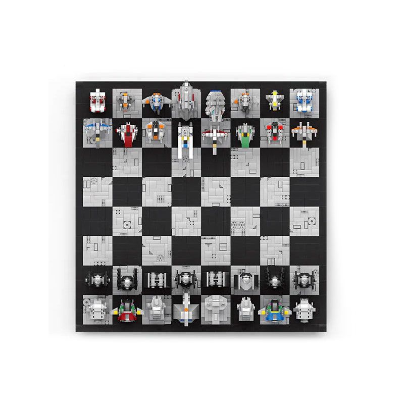 JUHANG TECHNOLOGY 671 non  CỜ VUA QUỐC TẾ bộ đồ chơi xếp lắp ráp ghép mô hình Star Wars INTERNATIONAL CHESS Chiến Tranh Giữa Các Vì Sao 3800 khối