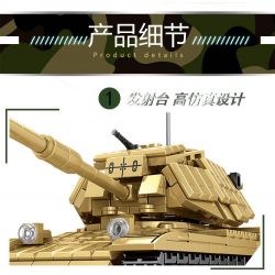 LEYI 66017 non  XE TĂNG CHIẾN ĐẤU CHỦ LỰC M60 bộ đồ chơi xếp lắp ráp ghép mô hình Military Army M60 MAIN BATTLE TANK Quân Sự Bộ Đội 602 khối