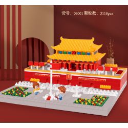 KOCO 04001 non  QUẢNG TRƯỜNG THIÊN AN MÔN bộ đồ chơi xếp lắp ráp ghép mô hình 3118 khối