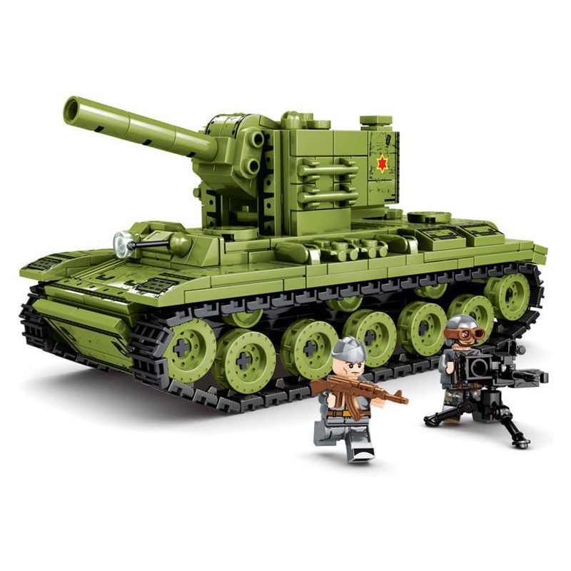 LEYI 66016 non Lego XE TĂNG HẠNG NẶNG KV-2 CỦA LIÊN XÔ bộ đồ chơi xếp lắp ráp ghép mô hình Military Army KV-2 HEAVY TANK Quân Sự Bộ Đội 536 khối