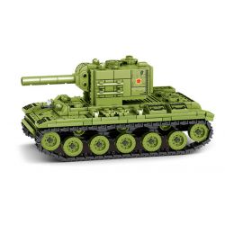 LEYI 66016 non  XE TĂNG HẠNG NẶNG KV-2 CỦA LIÊN XÔ bộ đồ chơi xếp lắp ráp ghép mô hình Military Army KV-2 HEAVY TANK Quân Sự Bộ Đội 536 khối