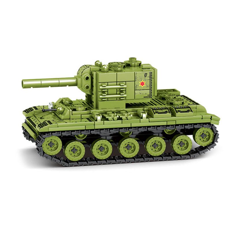 LEYI 66016 non  XE TĂNG HẠNG NẶNG KV-2 CỦA LIÊN XÔ bộ đồ chơi xếp lắp ráp ghép mô hình Military Army KV-2 HEAVY TANK Quân Sự Bộ Đội 536 khối
