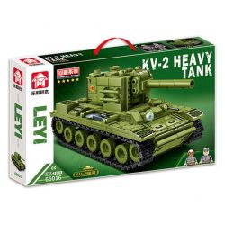 LEYI 66016 non  XE TĂNG HẠNG NẶNG KV-2 CỦA LIÊN XÔ bộ đồ chơi xếp lắp ráp ghép mô hình Military Army KV-2 HEAVY TANK Quân Sự Bộ Đội 536 khối