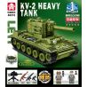 LEYI 66016 non  XE TĂNG HẠNG NẶNG KV-2 CỦA LIÊN XÔ bộ đồ chơi xếp lắp ráp ghép mô hình Military Army KV-2 HEAVY TANK Quân Sự Bộ Đội 536 khối