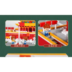 KOCO 04001 non  QUẢNG TRƯỜNG THIÊN AN MÔN bộ đồ chơi xếp lắp ráp ghép mô hình 3118 khối