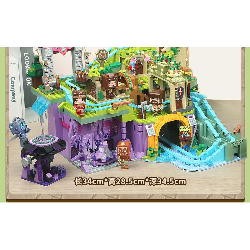 Enlighten 72026 Qman 72026 non  BỘ ĐÀN ORGAN KAKA ADVENTURE PHIÊN BẢN CAO CẤP bộ đồ chơi xếp lắp ráp ghép mô hình Minecraft Game Xây Dựng 1890 khối