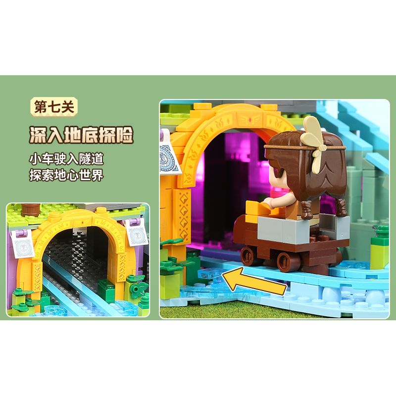 Enlighten 72026 Qman 72026 non  BỘ ĐÀN ORGAN KAKA ADVENTURE PHIÊN BẢN CAO CẤP bộ đồ chơi xếp lắp ráp ghép mô hình Minecraft Game Xây Dựng 1890 khối