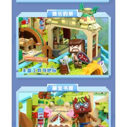 Enlighten 72026 Qman 72026 non  BỘ ĐÀN ORGAN KAKA ADVENTURE PHIÊN BẢN CAO CẤP bộ đồ chơi xếp lắp ráp ghép mô hình Minecraft Game Xây Dựng 1890 khối