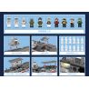 SEMBO 202080 non  TÀU SÂN BAY MÁY PHÓNG NỘI ĐỊA ĐẦU TIÊN PHÚC KIẾN tỷ lệ 1:420 bộ đồ chơi xếp lắp ráp ghép mô hình Military Army PLA.NAVY FUJIAN Quân Sự Bộ Đội 3015 khối
