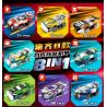 LWCK 60045 non  KẾT HỢP MECHA 8 THÚ VỊ bộ đồ chơi xếp lắp ráp ghép mô hình Racing SPEED FAITH RACING Cuộc Đua 615 khối