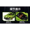 FORANGE FC9114 9114 non  MÀU XANH LÁ CÂY LÙI XE THẲNG bộ đồ chơi xếp lắp ráp ghép mô hình  ENGINE MORPH Kỹ Thuật Công Nghệ Cao Mô Hình Phương Tiện 721 khối