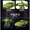 FORANGE FC9114 9114 non  MÀU XANH LÁ CÂY LÙI XE THẲNG bộ đồ chơi xếp lắp ráp ghép mô hình  ENGINE MORPH Kỹ Thuật Công Nghệ Cao Mô Hình Phương Tiện 721 khối