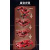 FORANGE FC9113 9113 non  MÀU ĐỎ LÙI XE THẲNG bộ đồ chơi xếp lắp ráp ghép mô hình  ENGINE MORPH Kỹ Thuật Công Nghệ Cao Mô Hình Phương Tiện 696 khối