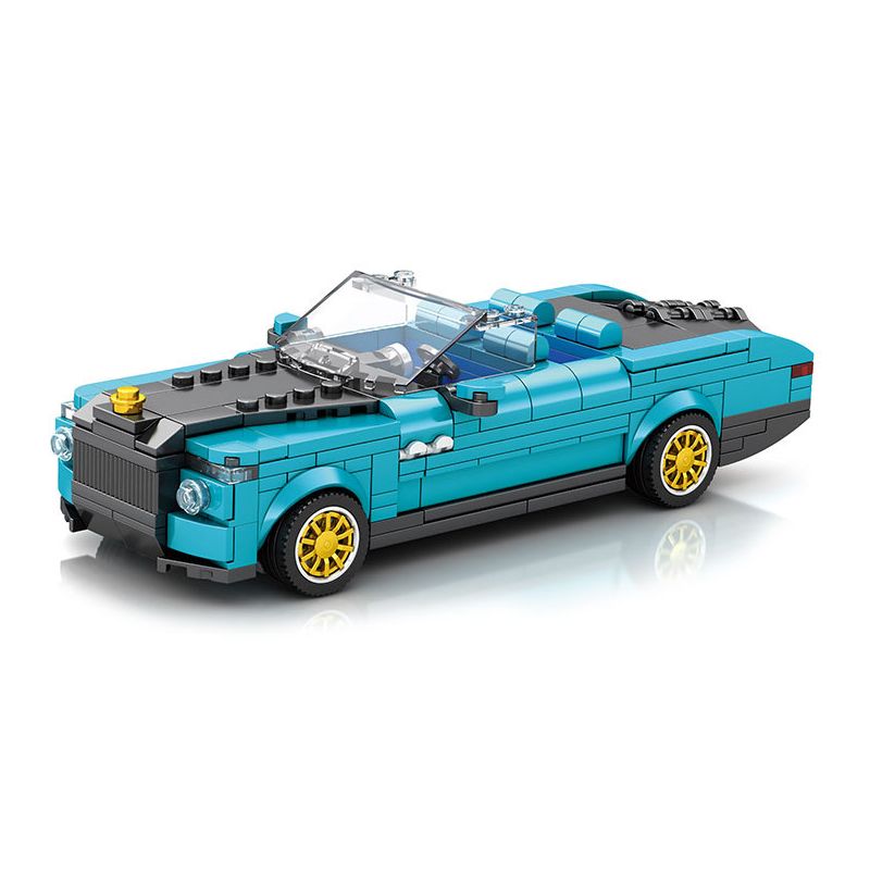REOBRIX 688 non Lego ĐUÔI THUYỀN ROLLS ROYCE bộ đồ chơi xếp lắp ráp ghép mô hình Speed Champions Racing Cars ROLLS-ROYCE BOAT TAIL Đua Xe Công Thức 417 khối