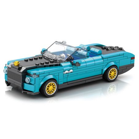 REOBRIX 688 non  ĐUÔI THUYỀN ROLLS ROYCE bộ đồ chơi xếp lắp ráp ghép mô hình Speed Champions Racing Cars ROLLS-ROYCE BOAT TAIL Đua Xe Công Thức 417 khối