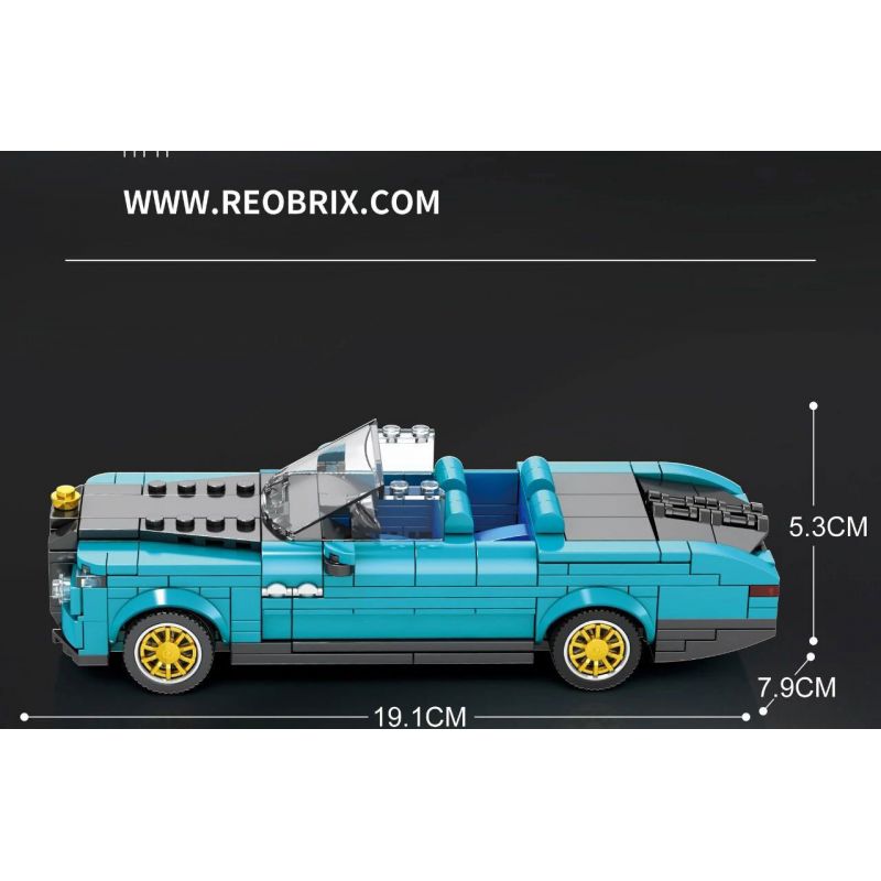 REOBRIX 688 non  ĐUÔI THUYỀN ROLLS ROYCE bộ đồ chơi xếp lắp ráp ghép mô hình Speed Champions Racing Cars ROLLS-ROYCE BOAT TAIL Đua Xe Công Thức 417 khối