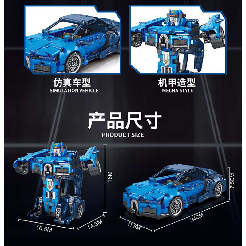 FORANGE FC9112 9112 non  MÀU XANH LÙI XE THẲNG bộ đồ chơi xếp lắp ráp ghép mô hình  ENGINE MORPH Kỹ Thuật Công Nghệ Cao Mô Hình Phương Tiện 717 khối