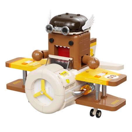 X AREA-X AB-003 non  HAI TẦNG CÁNH bộ đồ chơi xếp lắp ráp ghép mô hình BIPLANE