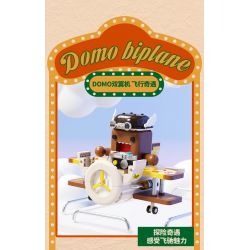 X AREA-X AB-003 non  HAI TẦNG CÁNH bộ đồ chơi xếp lắp ráp ghép mô hình BIPLANE