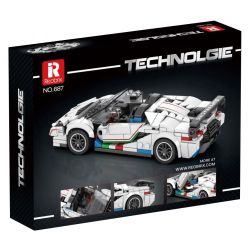 REOBRIX 687 non  LAMBORGHINI AVENTADOR SVJ bộ đồ chơi xếp lắp ráp ghép mô hình  Kỹ Thuật Công Nghệ Cao Mô Hình Phương Tiện 382 khối