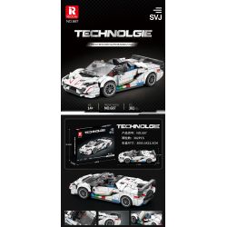 REOBRIX 687 non  LAMBORGHINI AVENTADOR SVJ bộ đồ chơi xếp lắp ráp ghép mô hình  Kỹ Thuật Công Nghệ Cao Mô Hình Phương Tiện 382 khối