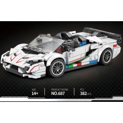 REOBRIX 687 non  LAMBORGHINI AVENTADOR SVJ bộ đồ chơi xếp lắp ráp ghép mô hình  Kỹ Thuật Công Nghệ Cao Mô Hình Phương Tiện 382 khối