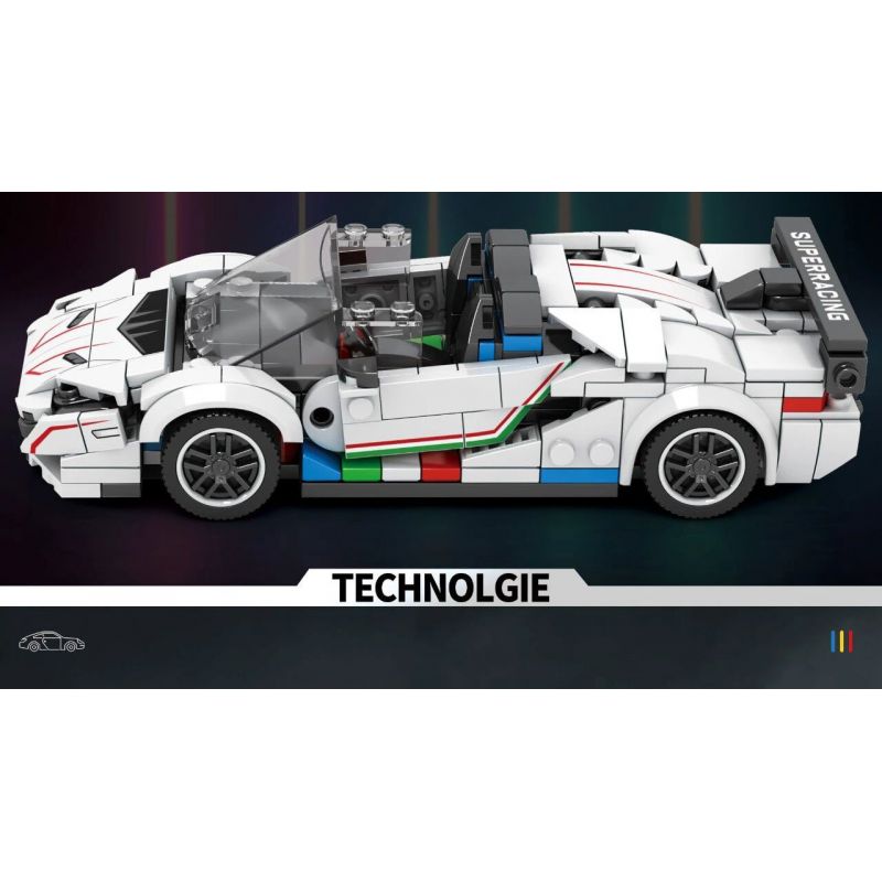 REOBRIX 687 non  LAMBORGHINI AVENTADOR SVJ bộ đồ chơi xếp lắp ráp ghép mô hình  Kỹ Thuật Công Nghệ Cao Mô Hình Phương Tiện 382 khối