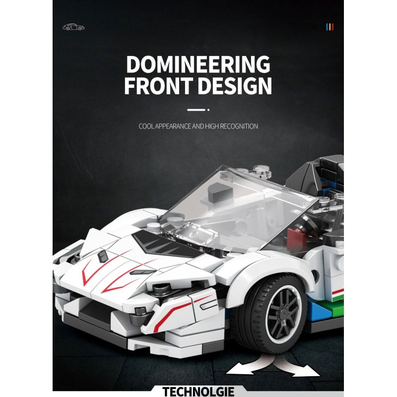 REOBRIX 687 non  LAMBORGHINI AVENTADOR SVJ bộ đồ chơi xếp lắp ráp ghép mô hình  Kỹ Thuật Công Nghệ Cao Mô Hình Phương Tiện 382 khối