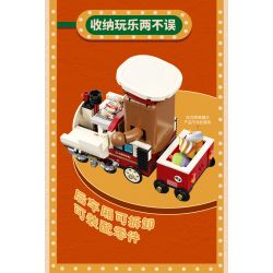 X AREA-X AB-002 non  TÀU CHẠY BẰNG HƠI NƯỚC bộ đồ chơi xếp lắp ráp ghép mô hình STEAM TRAIN