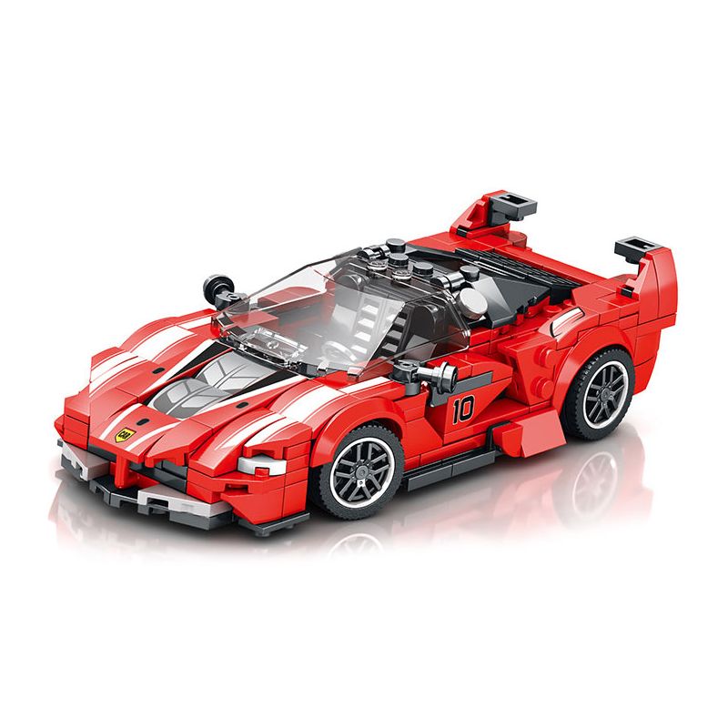 REOBRIX 686 non Lego FERRARI FXX-K V2 bộ đồ chơi xếp lắp ráp ghép mô hình Technic Kỹ Thuật Công Nghệ Cao Mô Hình Phương Tiện 392 khối